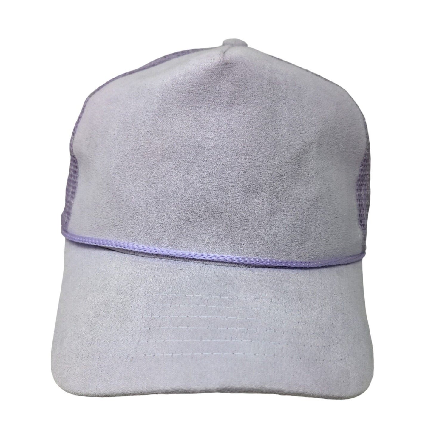 Unbranded Snapback Mesh Back Rope Trucker Hat Purple One Size Blank