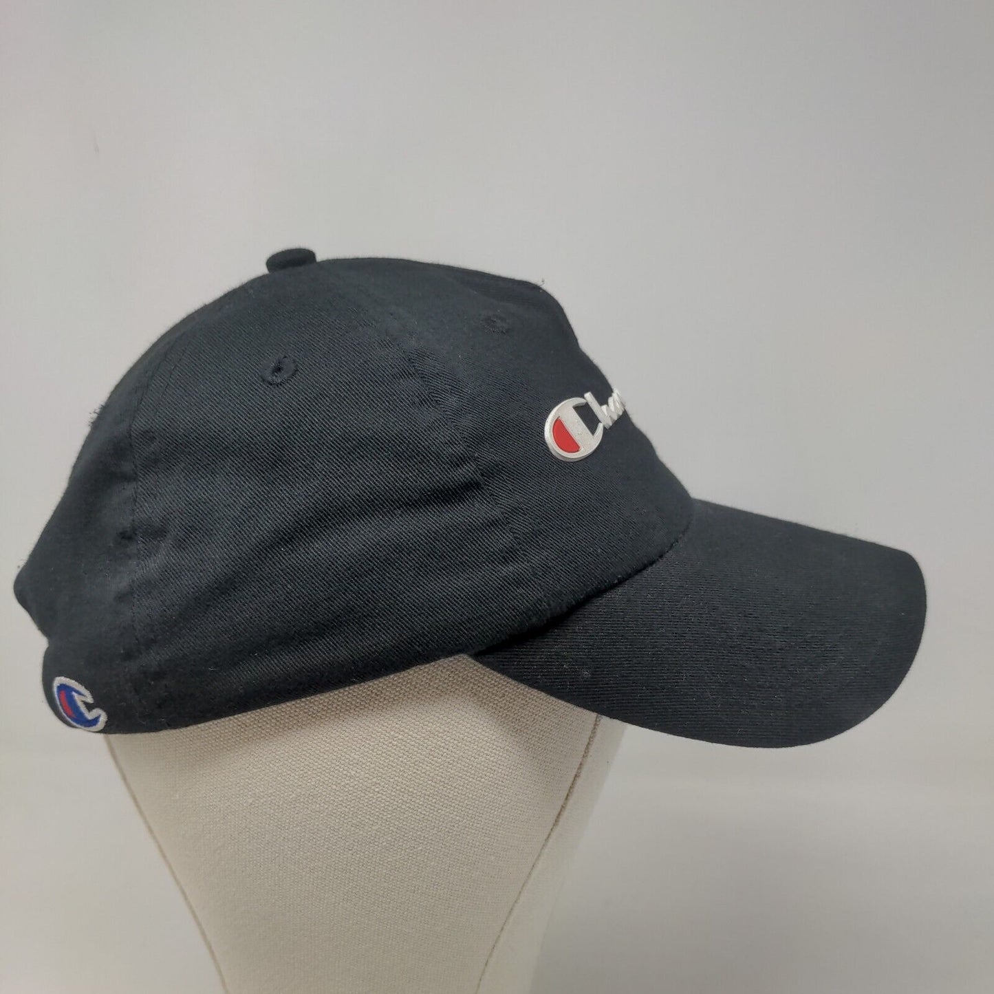 Champion Men's Slideback Hat Embroidered Logo Black Size OSFA