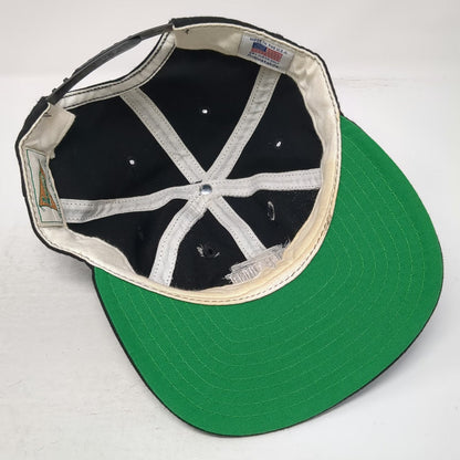 Legacy NCAA MIT Sloan Snapback Hat Black One Size Made in USA Green Underbill