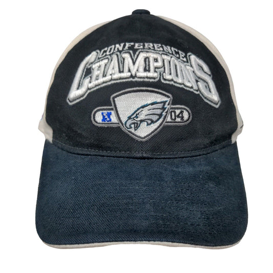 Philadelphia Eagles 2004 Conference Champions Strapback Hat Multicolor OSFA NFL