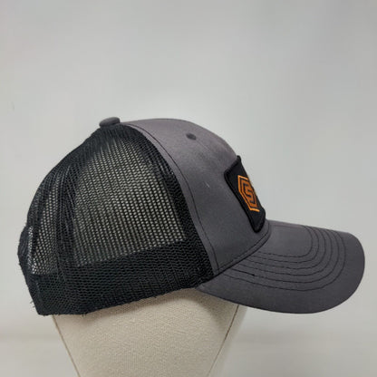 Sims Snapback Mesh Back Trucker Hat Gray One Size Embroidered Patch Colorblock