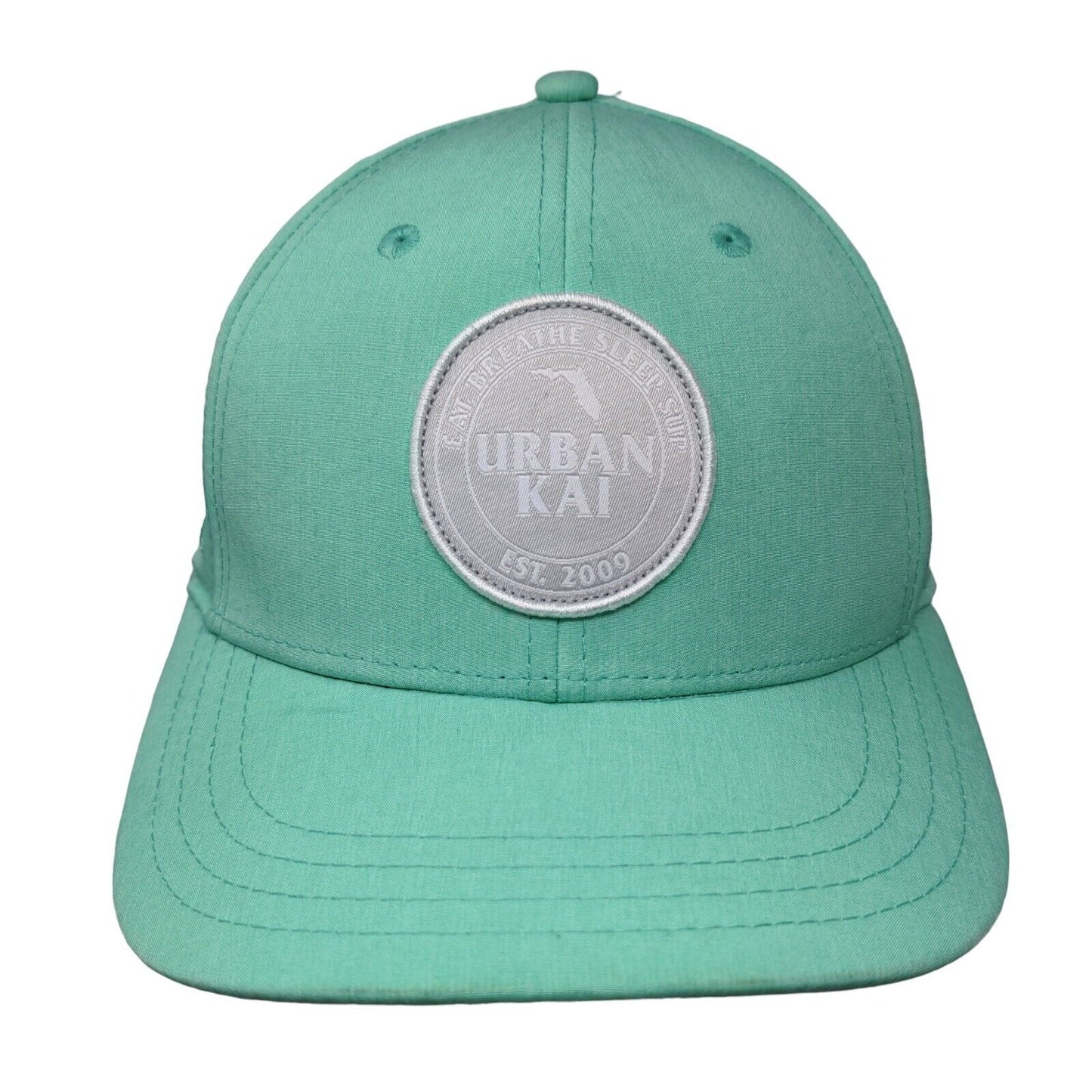 Urban Kai Est 2009 Eat Breathe Sleep Sup Snapback Hat Green One Size Embroidered