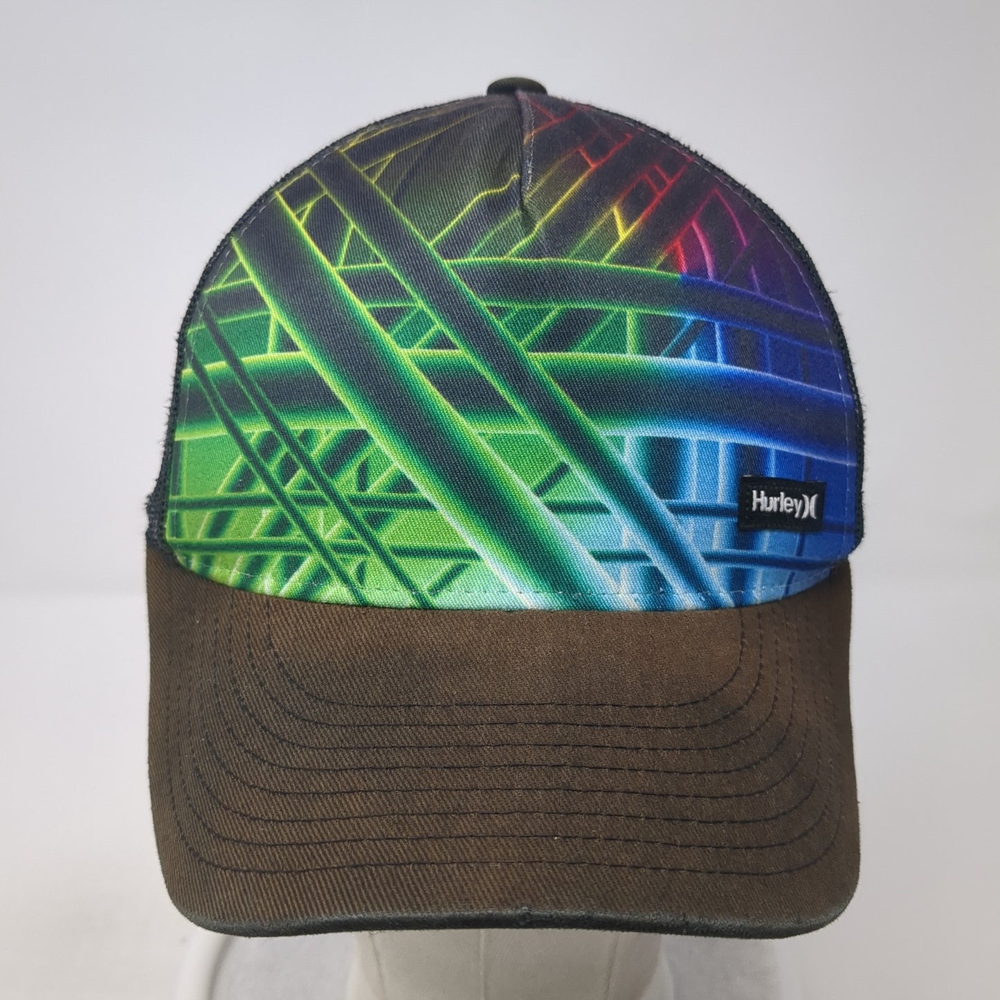 Hurley Snapback Trucker Hat Multicolor One Size Mesh Back Yupoong