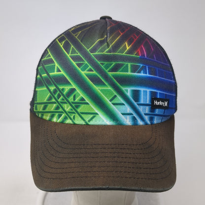 Hurley Snapback Trucker Hat Multicolor One Size Mesh Back Yupoong