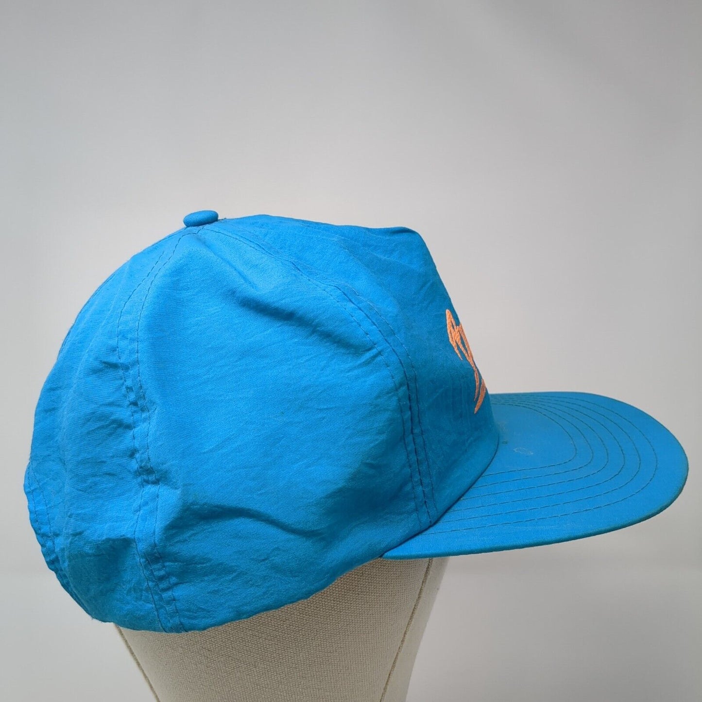 Barbados WI Snapback Hat Blue One Size Adjustable Lightweight Triangle Headwear