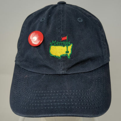 American Needle Baseball Cap Blue One Size Masters Embroidered Logo Pin Hat
