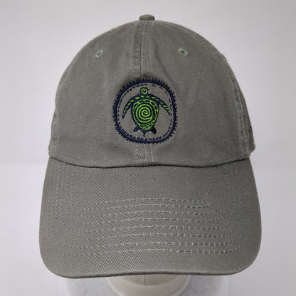 Cayman Turtle Centre Slideback Hat Gray One Size Adjustable Embroidered