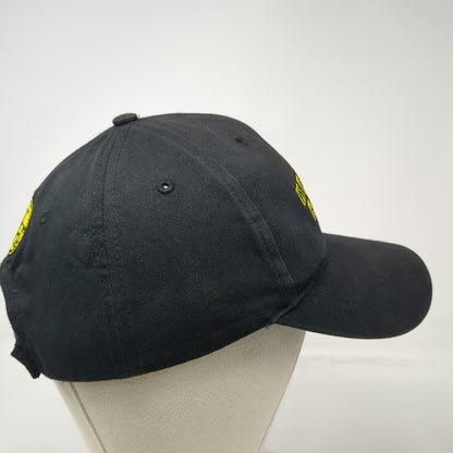 Waffle House Baseball Cap Black One Size Strapback Embroidered WH Logo Patch Hat