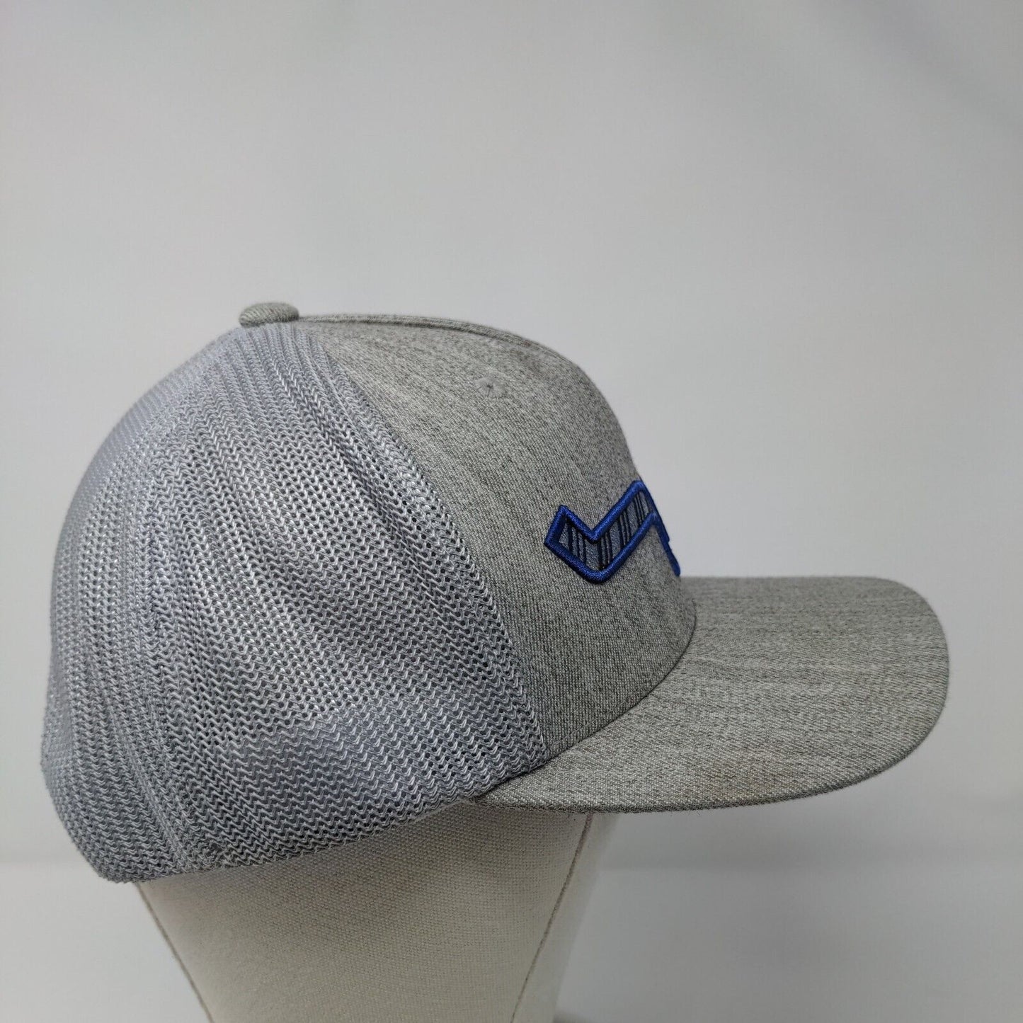 Kimes Ranch Snapback Trucker Hat Gray OSFA 110 Flexfit Mesh Back Yupoong