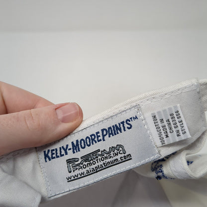 Kelly-Moore Paints Slideback Hat White One Size Adjustable Embroidered