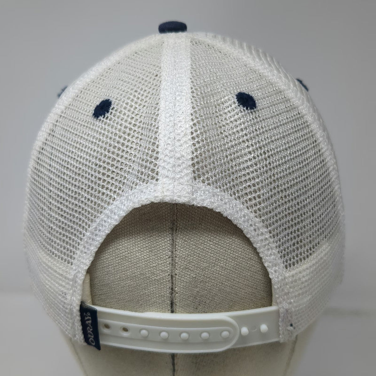 Ouray Trucker Hat Blue One Size Fish Frontier Anglers Montana Snapback Mesh