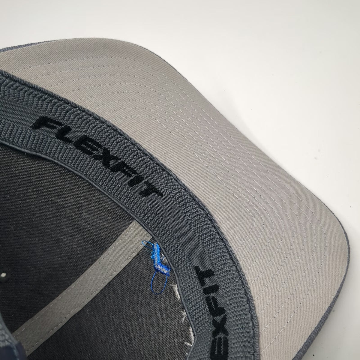 TravisMathew Baseball Cap Gray M Sign Center Logo Flexfit Textured Polyester hat