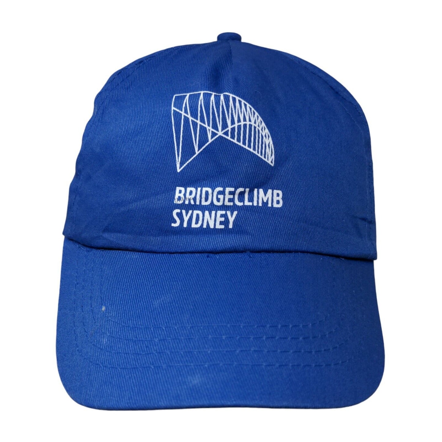 Bridgeclimb Sydney Strapback Hat Blue OSFA Adjustable 6 Panel Cotton
