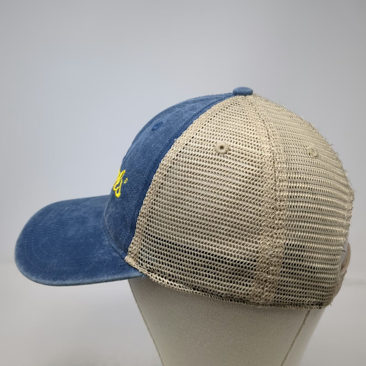 Otto Trucker Hat Blue Beige One Size Blue Angels Embroidery Snapback Mesh Navy