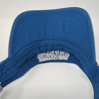 Family Land Waterpark Resort Strapback Visor Hat Blue One Size Adjustable