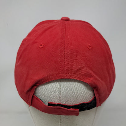 NFL Tampa Bay Buccaneers Strapback Hat Red OSFA Embroidered Logo Flag