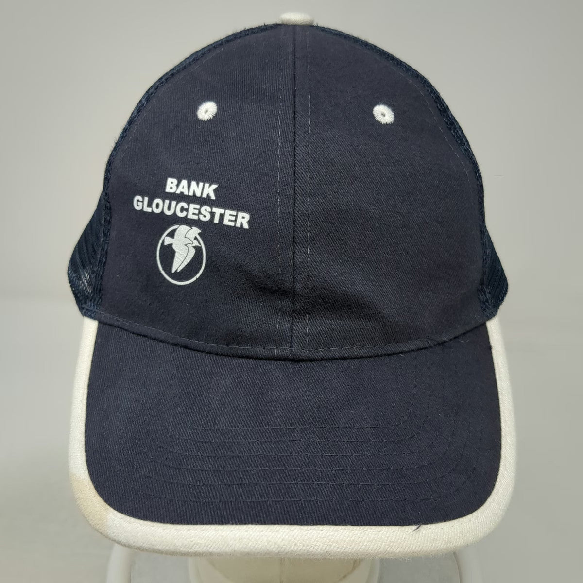 Prime Line Bank Gloucester Hat Blue One Size Baseball Cap Mesh Strapback