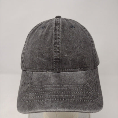 Unbranded Slideback Hat Gray OSFA Adjustable 6 Panel Blank Solid