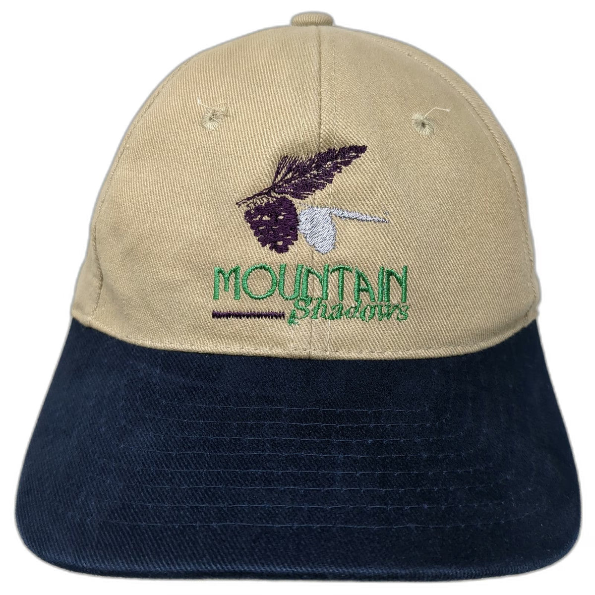 Port Authority Baseball Cap Beige Blue One Size Strapback Mountain Shadows Hat