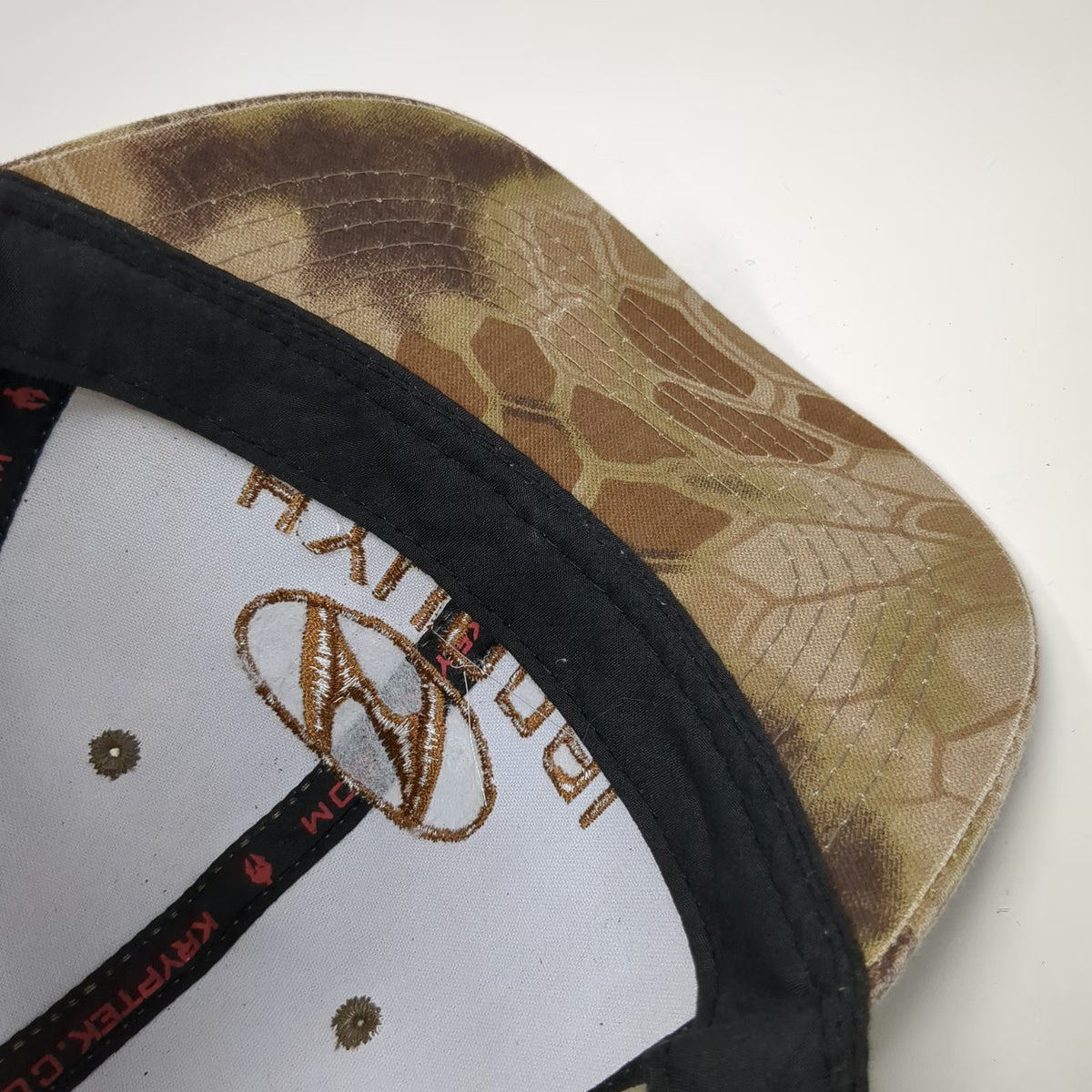 Kryptek Hyundai Baseball Cap Brown One Size Camo Logo Adjustable Strapback Hat