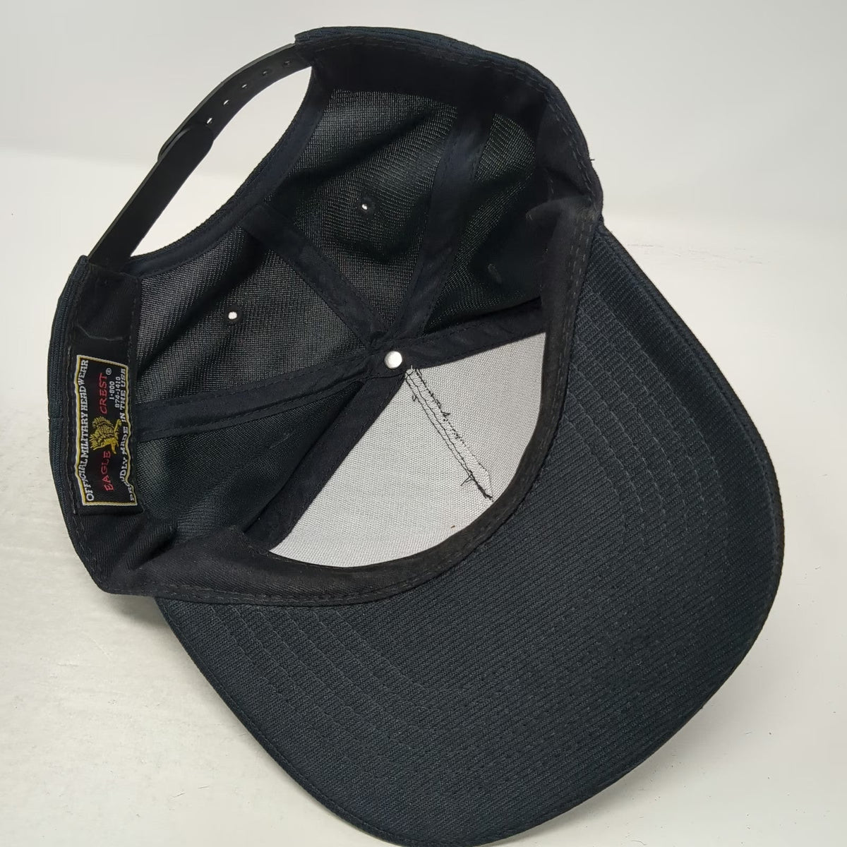 Eagle Crest USS Zumwalt DDG-1000 Hat Blue One Size 5 Panel Snapback Made in USA