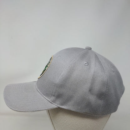 United States Army Strapback Hat Gray One Size Adjustable Embroidered Lanza