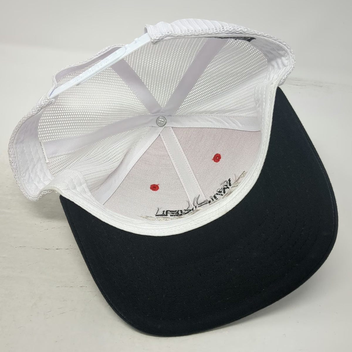 Richardson Trucker Hat Red White Black One Size Wickel Tire Pros Mesh Snapback