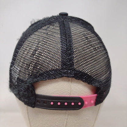 Zebra Stripes Snapback Mesh Back Trucker Hat Multi One Size Adjustable