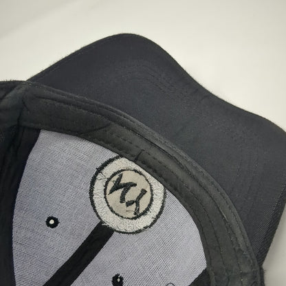 Black Baseball Cap One Size Strapback New York NY Monogram Patch 6-Panel Hat