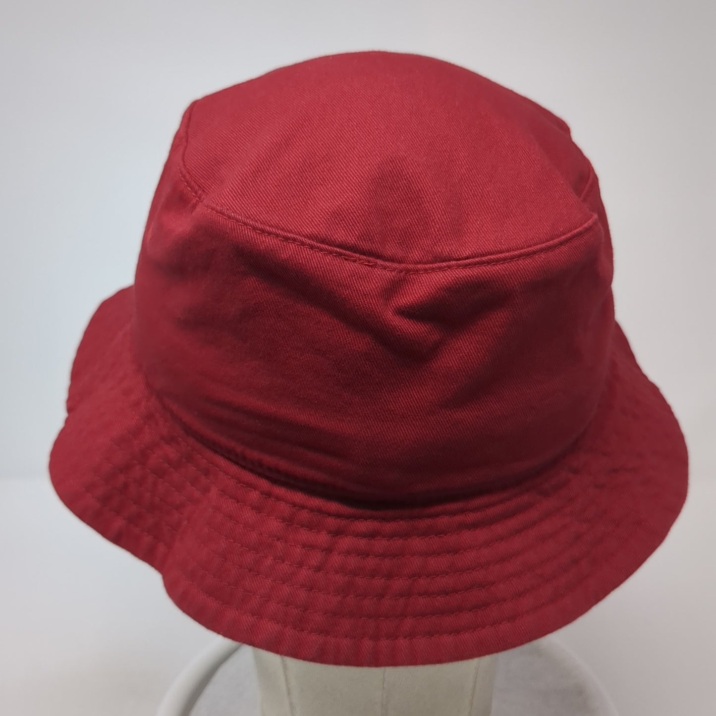 SIUE Bucket Hat Red One Size Embroidered Solid Outdoor Cotton Big X