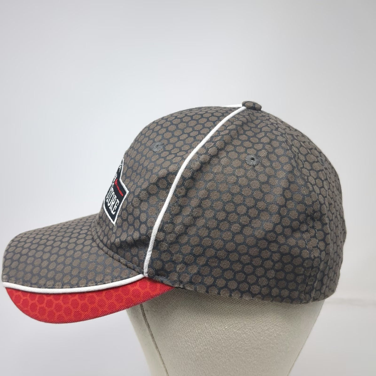 Valley Wide Coop Country Store Brown XL Baseball Cap Hat Honeycomb Stretch Fit