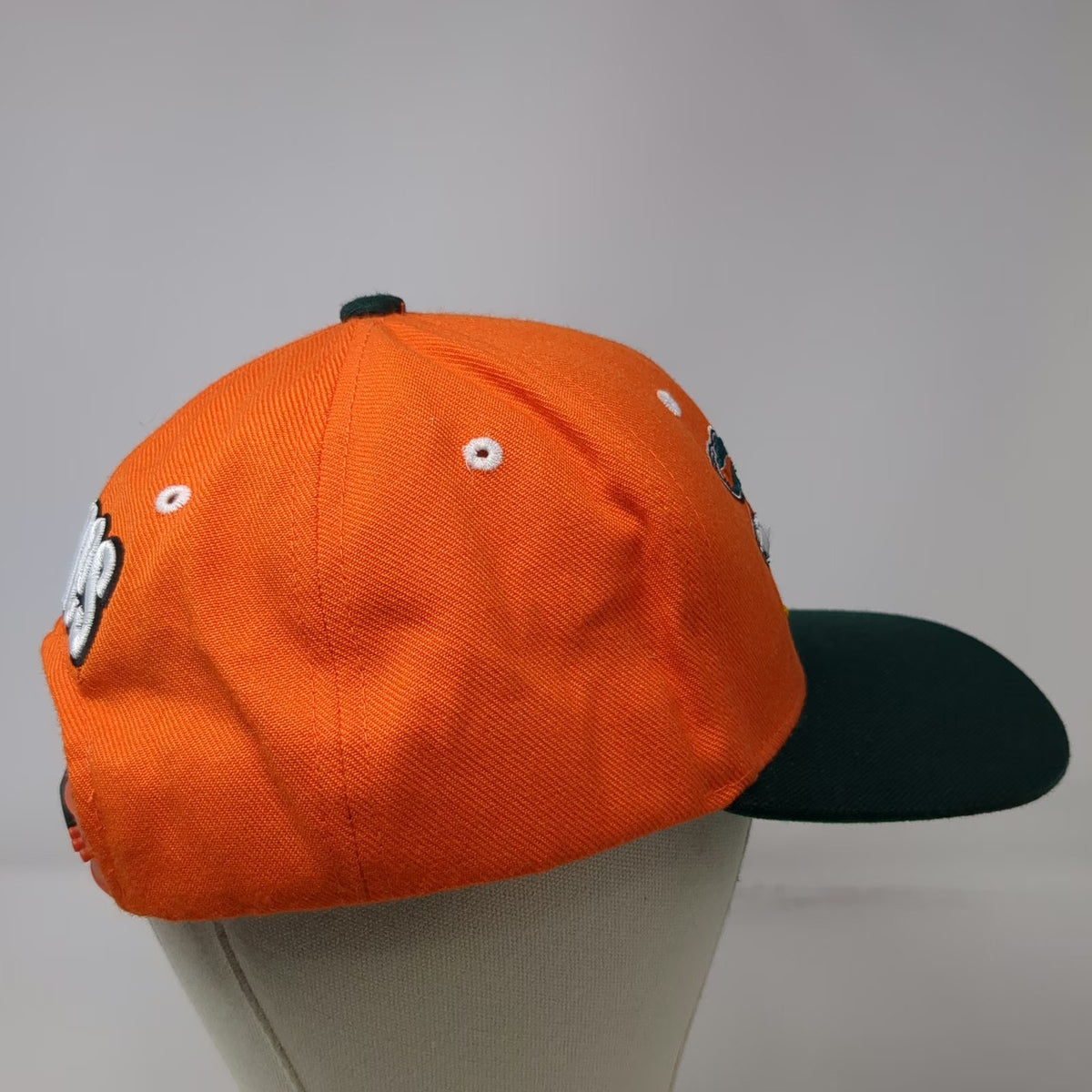 Zephyr Miami Hurricanes NCAA Snapback Hat Orange Green One Size Sebastian Ibis