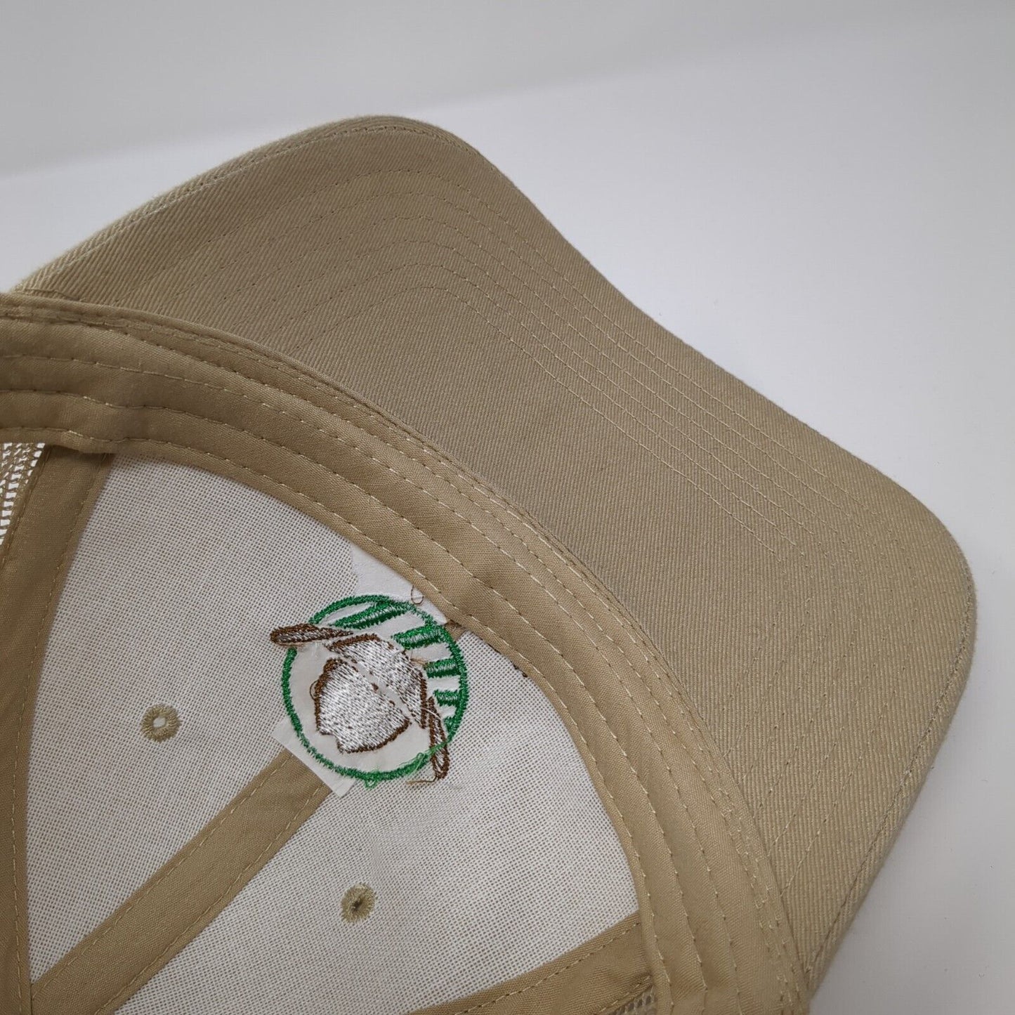 Ranchers Insurance Snapback Trucker Hat Tan One Size Mesh Back Otto