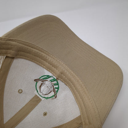 Ranchers Insurance Snapback Trucker Hat Tan One Size Mesh Back Otto