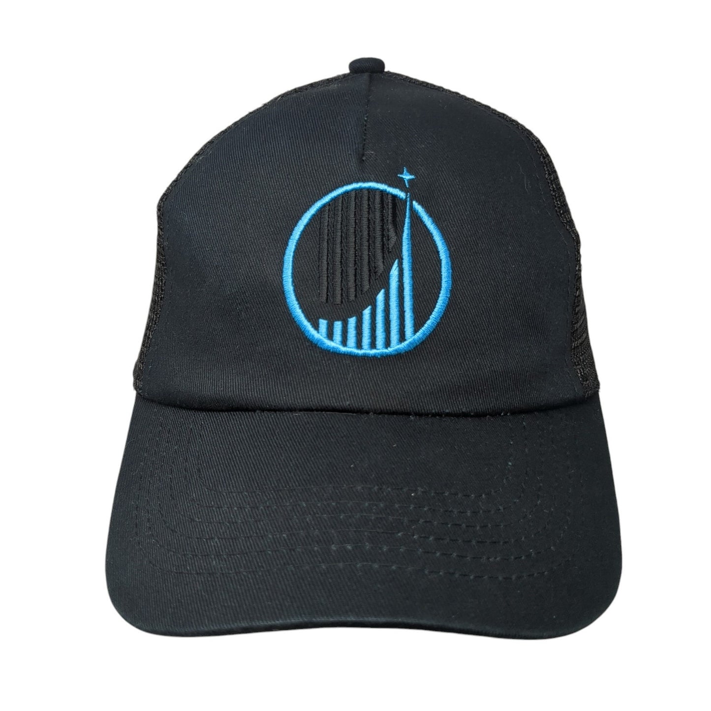 Life Surf Snapback Mesh Back Hat Black Embroidered Logo Christian Religious