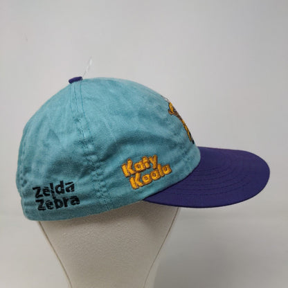 Ricky Rhino Boy's Stretchy Hat Blue Embroidered Logo Spell Out