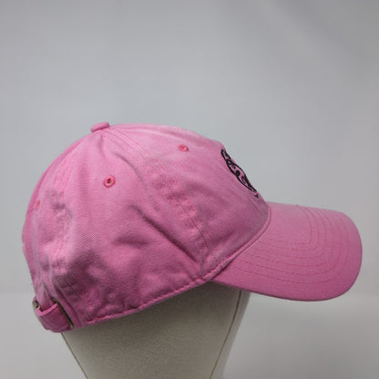 Monogram Slideback Hat Pink One Size Adjustable Embroidered 6 Panel