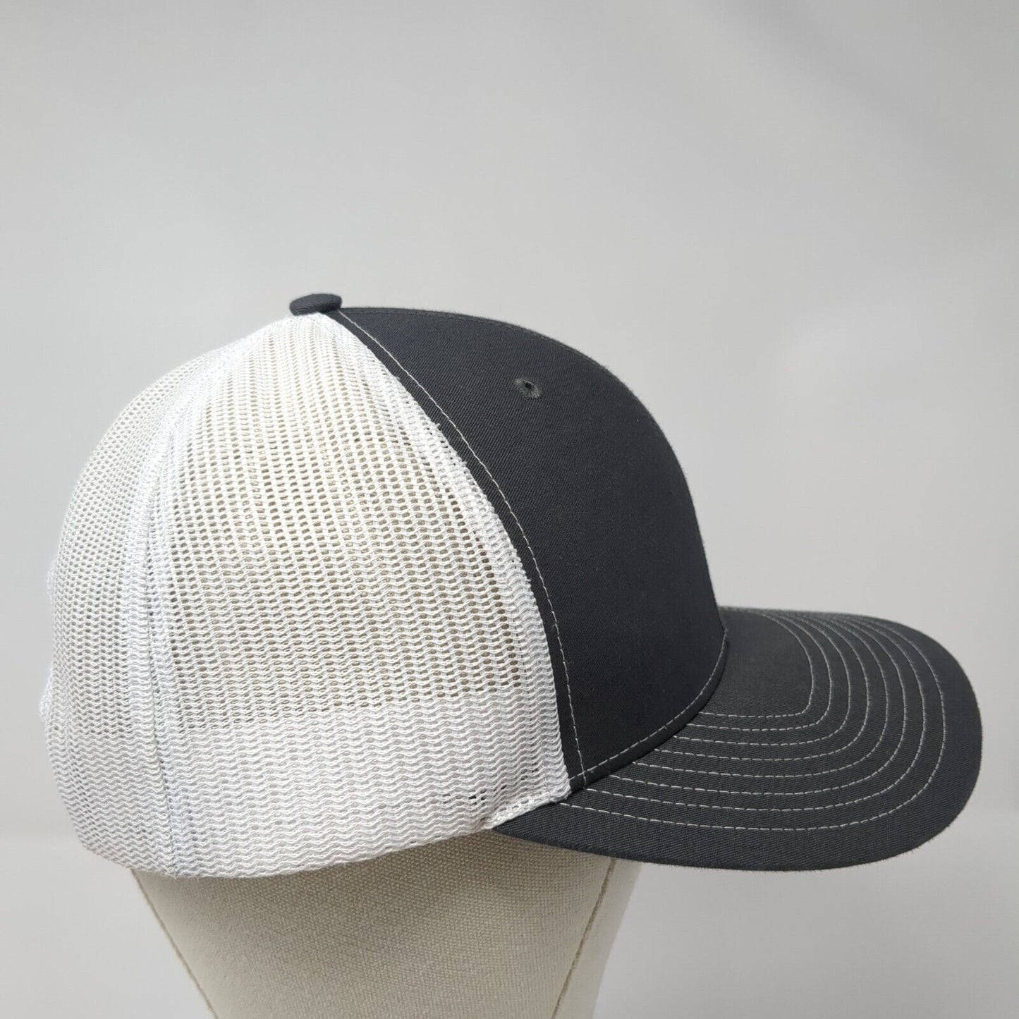 Empire Logo Snapback Mesh Back Trucker Hat Gray One Size Adjustable