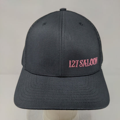 127 Saloon Snapback Trucker Hat Black One Size Adjustable Mesh Back Richardson