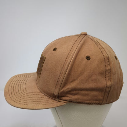 Electric Snapback Brown One Size Hat Quality Garments Est 2000 Logo Patch