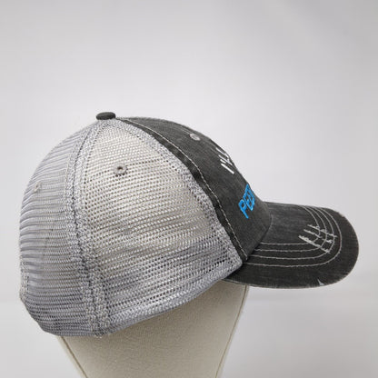 I'll Bring The Peer Pressure Strapback Trucker Hat Gray OS Adjustable Distressed