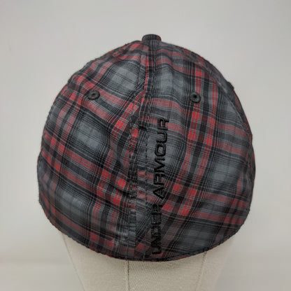 Under Armour Fitted Hat Multicolor Medium/Large Plaid Outdoor 6 Panel