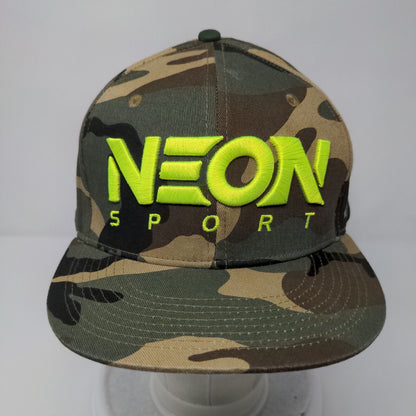 Neon Sport Snapback Hat Camouflage OSFA Adjustable Embroidered 6 Panel