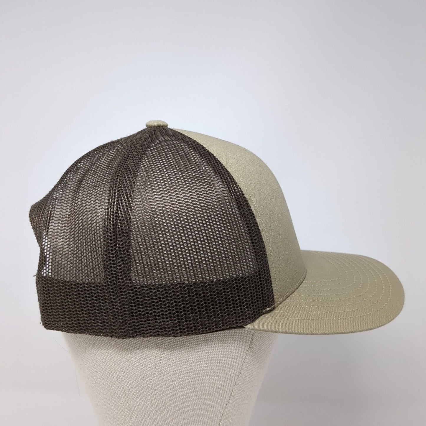 Remount Snapback Trucker Hat Brown OS Adjustable Mesh Back Pacific Headwear