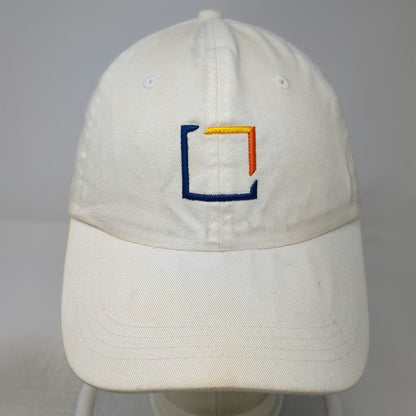 Ahead Baseball Cap White One Size First Trust Logo Strapback Hat Embroidered