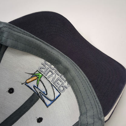 360 Apparel Silver Creek Baseball Cap Gray One Size Mesh Back Strapback Hat