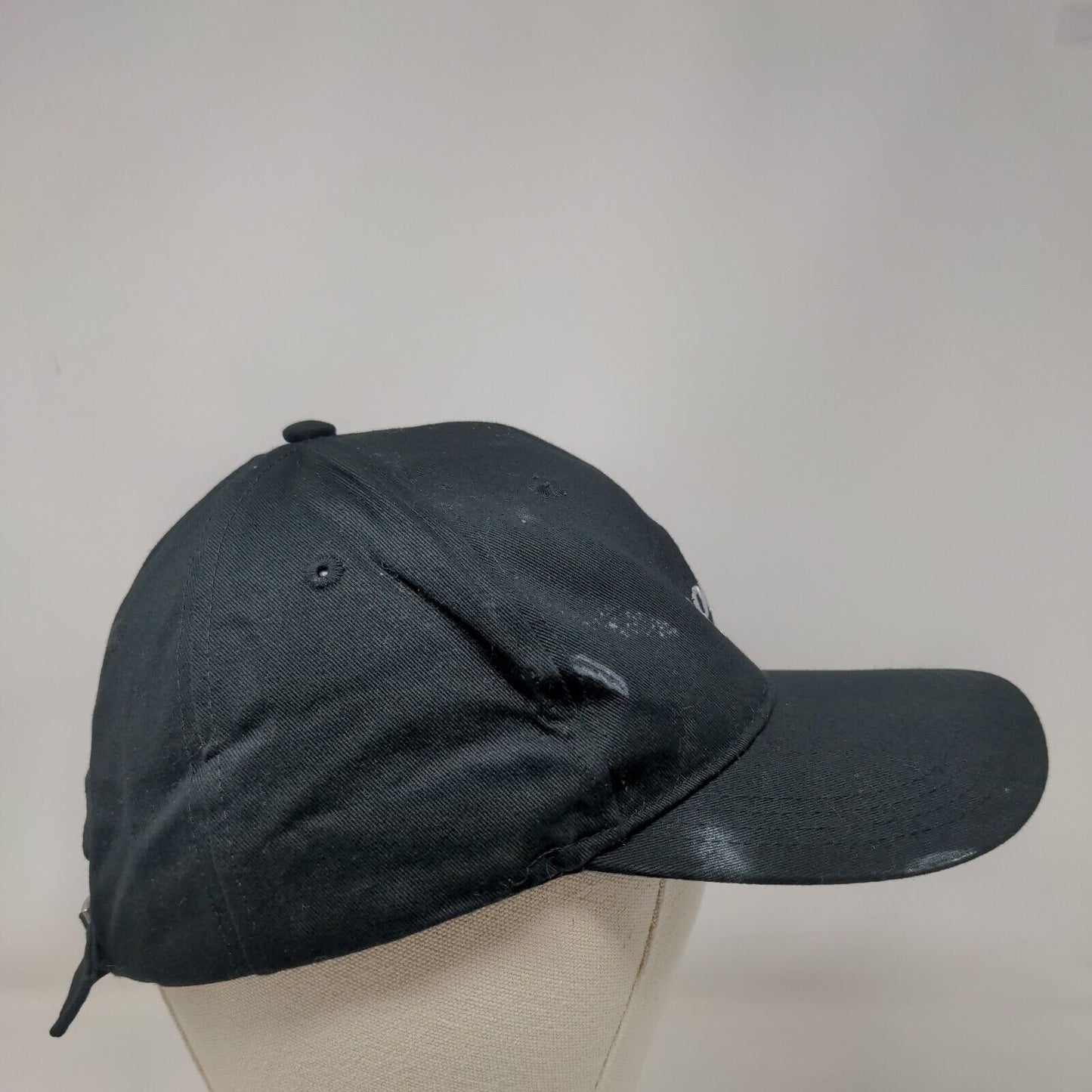 Gopuff Slideback Hat Black One Size Embroidered Adjustable 6 Panel