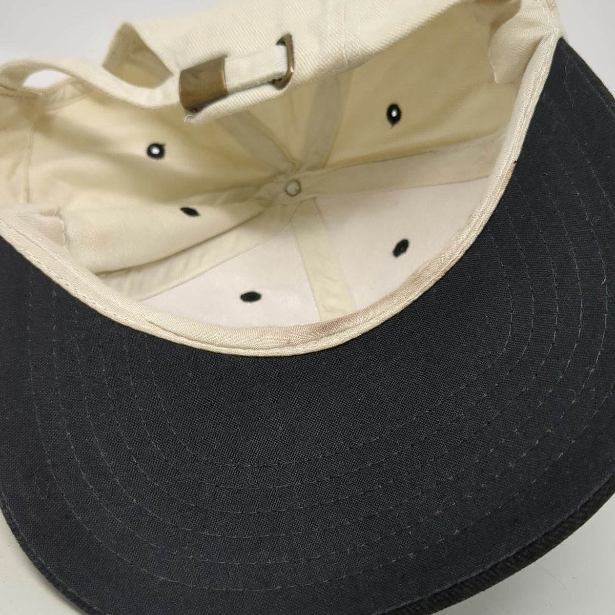 Cotton Deluxe Michael's Furniture Showplace Beige Black Baseball Cap OSFM Hat