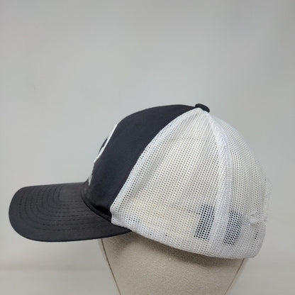 Georgia Peach Snapback Mesh Back Trucker Hat Blue One Size Colorblock