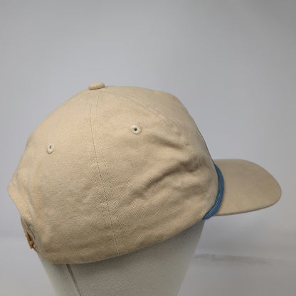 Bear Lake Adventure Division Hat 5 Panel Beige One Size Snapback Rope Blue Patch
